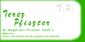 terez pfiszter business card